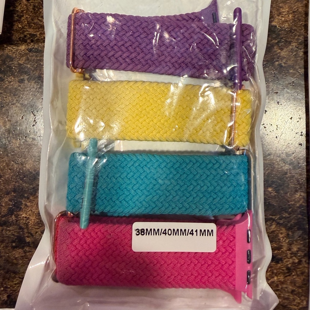 Colorful Woven Watch Bands Set